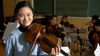 Sayaka Shoji with students of the Toho Gakuen School in Tokyo