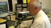 Judicial candidate Don Luce records a campaign message.