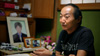 Hiroshi Ueda mourns his son, who died in the crash of West Japan Railways Train 5418M.