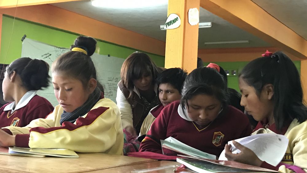 For troubled school in Peru, a useless class hour becomes a turning point