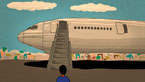 Animated short in which a member of an Ecuadorian Amazon tribe recalls his journey to USA as a boy.